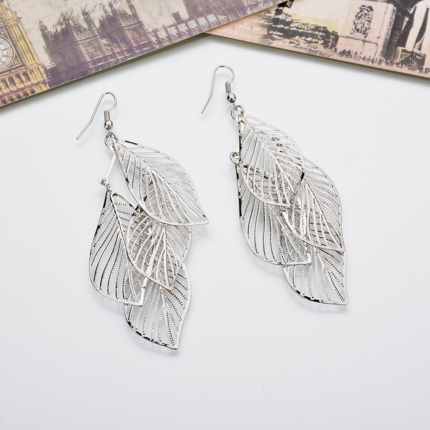 Multi Leaf Pattern Earrings