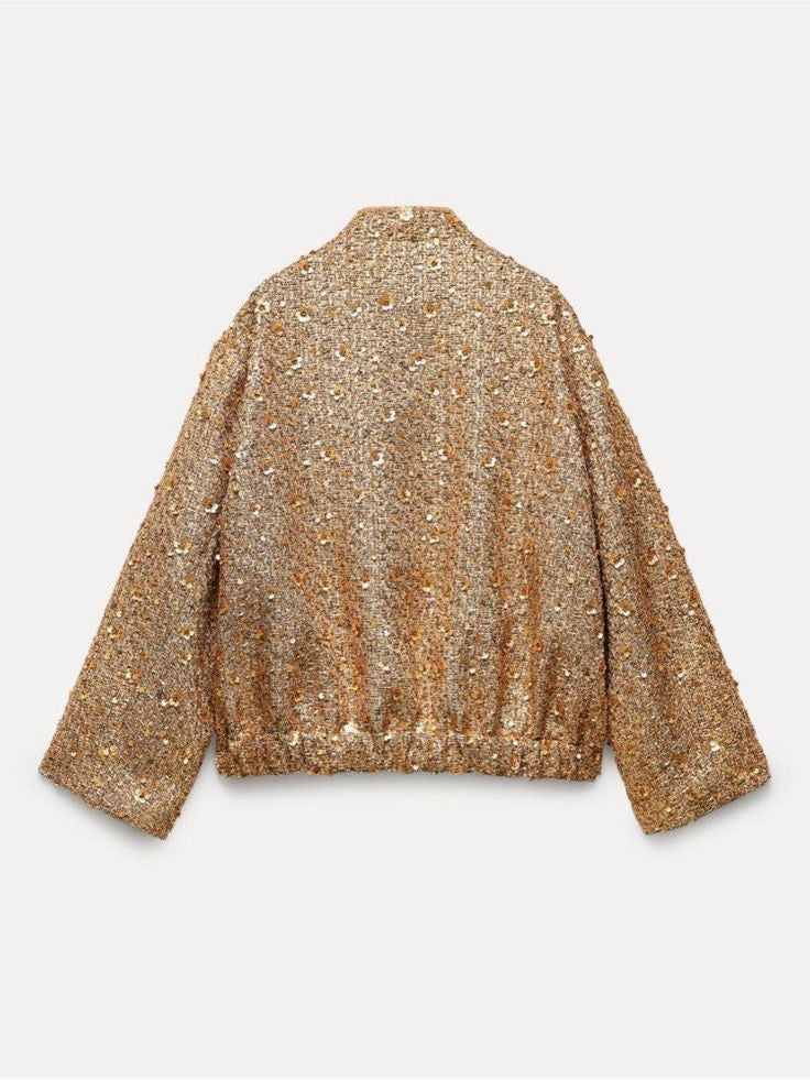 Jane | Golden Sequin Jacket