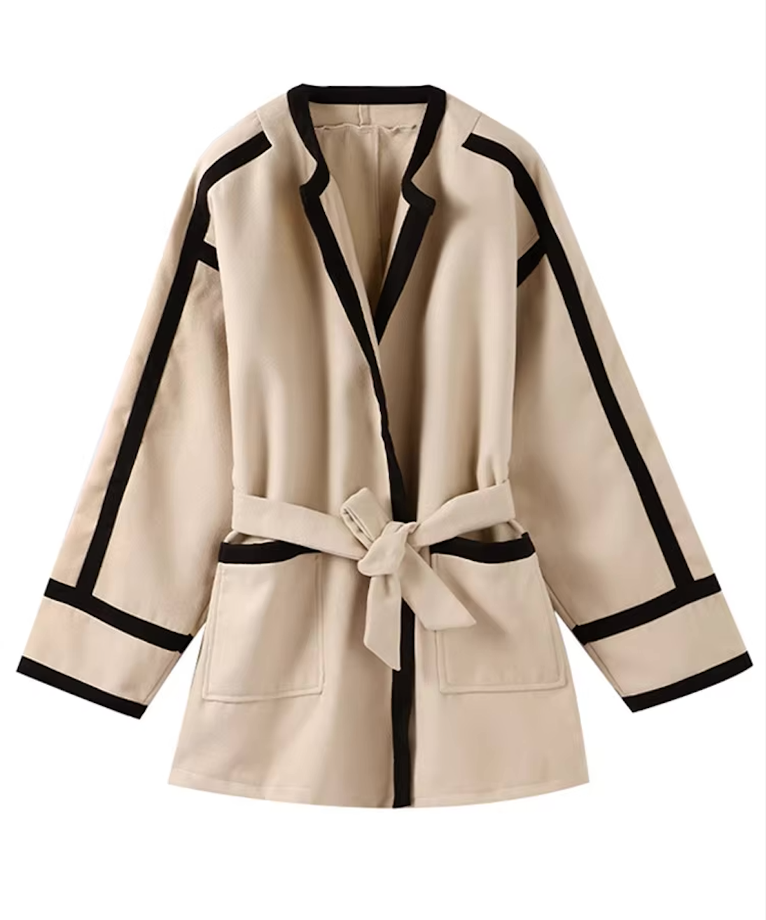 Savannah Striped Wool Coat