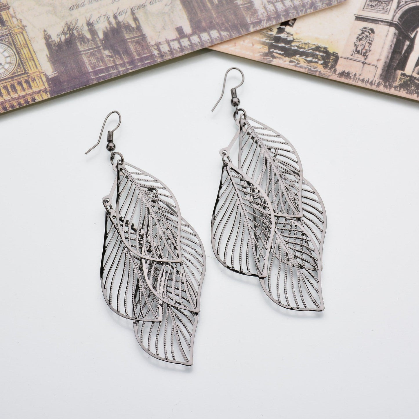 Multi Leaf Pattern Earrings